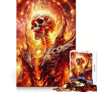 Inferno Skeleton Adult Jigsaw Puzzles 1000 Pieces Logic Skill Accurate Edge Family Bond Nice Decor (38x26cm)