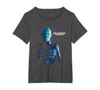 Inferno VI Pinhead Puzzle Horror Movie PAPL14566 T-Shirt, Women's Plus, Dark Heather Grey, 1X