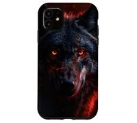 Inferno Wolf with Red Eyes Case for iPhone 11