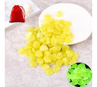 Inferright Glow In The Dark Rocks - Illuminate Your Outdoors With Enchanting Glow! Solar Power Glow Rocks, Glow In The Dark Rocks Outdoor, For Garden Lawn Yard, Walkway (300PC,Yellow)