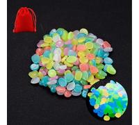 Inferright Glow In The Dark Rocks - Illuminate Your Outdoors With Enchanting Glow! Solar Power Glow Rocks, Glow In The Dark Rocks Outdoor, For Garden Lawn Yard, Walkway (100PC,Colors)