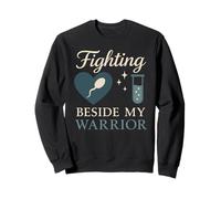 Infertility Dad IVF Father Male Fertility Warrior Science Sweatshirt
