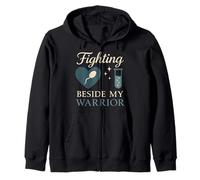 Infertility Dad IVF Father Male Fertility Warrior Science Zip Hoodie