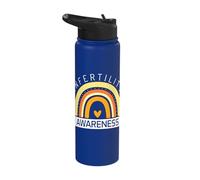 Infertiltiy Awareness IVF Month IVF Awareness Week Orange Stainless Steel Insulated Water Bottle