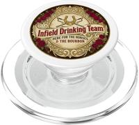Infield Drinking Team Here For Horses & Bourbon Horse Racing PopSockets PopGrip for MagSafe