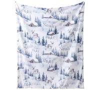 Infiher Custom Blanket for Boys and Girls, Personalized with Name, Soft Flannel