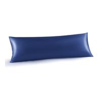 INFIIXSO Body Pillow Cover with Zipper, Luxury Mulberry Silk Body Pillow Case 20x54 Inches, Ultra Smooth and Soft Cooling Long Pillowcase, Gift for Women, Men(Navy)