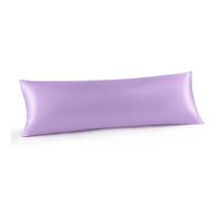 INFIIXSO Body Pillow Cover with Zipper, Luxury Mulberry Silk Body Pillow Case 20x54 Inches, Ultra Smooth and Soft Cooling Long Pillowcase, Gift for Women, Men(Lavender)