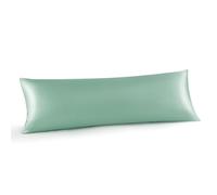 INFIIXSO Body Pillow Cover with Zipper, Luxury Mulberry Silk Body Pillow Case 20x54 Inches, Ultra Smooth and Soft Cooling Long Pillowcase, Gift for Women, Men(Mint Green)