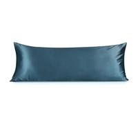 INFIIXSO Mulberry Silk Body Pillow Pillowcase, 20''x54'', Bluesteel, 1 Pc