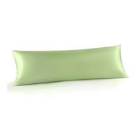 INFIIXSO Mulberry Silk Body Pillow Pillowcase, 20''x54'', Sage Green, 1 Pc