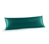 INFIIXSO Mulberry Silk Body Pillow Pillowcase, 20''x54'', Teal, 1 Pc