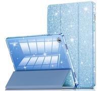 INFILAND Case for Galaxy Tab A9 Plus 5G, Glitter Cover with Sparkly Clear Back for Samsung Galaxy Tablet A9+/A9 Plus 11 Inch 2023 Model (SM-X210/X216/X218)[Auto Wake/Sleep] for Girls Kids (Blue)