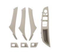 INFINAUTO 1 Set RHD Side Door Window Control Panel Cover for BMW 5 Series, No.51417225879/51417225896 Inner Door Pull Handle Trim Window Switch Armrest Panel for BMW 520i 2010-2016(Oyster)