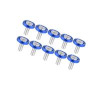 INFINAUTO 10pcs Fender Washer Bumper Washer M6 Bolts Engine Bay Dress Blue Stylish Design
