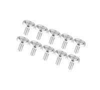 INFINAUTO 10pcs Fender Washer Bumper Washer M6 Bolts Engine Bay Silver Tone Stylish Design