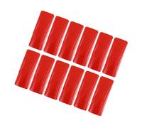 INFINAUTO 12pcs Red Rear Bumper Reflector Car Reflective Stickers Tape 3 x 8cm Durable Material Stylish Design