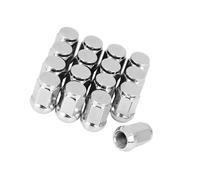 INFINAUTO 16 Pcs M14x1.5 Chrome Bulge Acorn Wheel Lug Nuts Cone Seat for Car Stylish Design