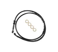 INFINAUTO 1Set 135cm 53.15" Motorcycle Brake Clutch Oil Hose Clutch Pipe Black Stylish Design