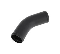 INFINAUTO 2.25" OD 45 Degree Bend 6064 Aluminum Alloy Tube Intercooler Pipe Surface Blasting Air Intake Connection Hose W/Double Bead Roll 3.9" Length Black