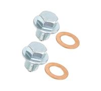 INFINAUTO 2 Pcs M12x1.25 Engine Oil Drain Plug Screw for Lexus Silver Tone Stylish Design