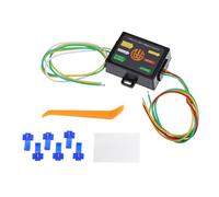 INFINAUTO 2 Wire to 3 Wire Splice-in Trailer Tail Light Converter, Vehicle for RV Flat Towing Solution Metal Plastic Black, 1 Set