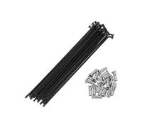 INFINAUTO 20 Set 13G Bicycle Spokes 131mm Bike Wheel Spokes 304 Stainless Steel Black