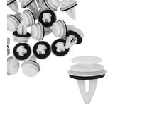 INFINAUTO 20pcs Car Plastic White Retainer Rivet Fastener Clips 51418224768 Stylish Design