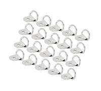 INFINAUTO 20pcs Silver Tone D Shape Tie Down Anchors Lashing Rings for Car Truck Trailer Cargo RV Boats Stylish Design