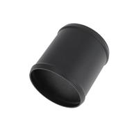 INFINAUTO 3.5" OD Straight 6064 Aluminum Alloy Tube Intercooler Pipe Surface Blasting Air Intake Connection Hose W/Double Bead Roll 3.9" Length Black