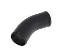 INFINAUTO 3" OD 45 Degree Bend 6064 Aluminum Alloy Tube Intercooler Pipe Surface Blasting Air Intake Connection Hose W/Double Bead Roll 3.9" Length Black