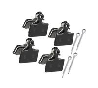 INFINAUTO 4 Pair Semi Metal Disc Bike Brake Pads with Split Pin for Shimano Stylish Design
