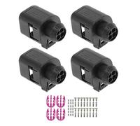 INFINAUTO 4 Set 4 Pin Engine Coolant Temperature Sensor Connector Plug for Volkswagen Female Adapter Terminal Housing Plug Connector No.4B0973712
