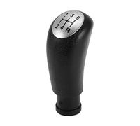 INFINAUTO 5 Speed Manual Gear Shift Knob, Front Automotive Gearbox Stick Shifter Lever Knob for Alfa Romeo 147 156 2000-2010 Plastic Black Silver Tone, 1 Pc