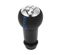 INFINAUTO 5 Speed Manual Gear Shift Knob, Gearbox Stick Shifter Lever Knob No.2403AJ/2403CN for Citroen C3 2002-2011 Plastic Faux Leather Black Blue, 1 Pc