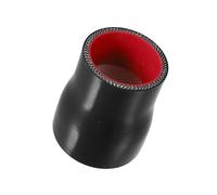 INFINAUTO 50-60mm/2"-2.4" ID 76mm 2.99" Length Silicone Straight Coupler Hose Silicone Reducer Straight Coupler Hose Universal Black Red 1PC