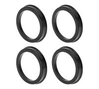 INFINAUTO 70.6mm to 57.1mm Car Wheel Hub Centric Rings Black Polycarbonate Wheels Center Shaft Shock Absorbing Hubrings 4 Pcs