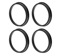 INFINAUTO 70.6mm to 63.4mm Car Wheel Hub Centric Rings Black Polycarbonate Wheels Center Shaft Shock Absorbing Hubrings 4 Pcs