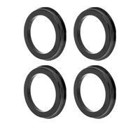 INFINAUTO 71.1mm to 54.1mm Car Wheel Hub Centric Rings Black Polycarbonate Wheels Center Shaft Shock Absorbing Hubrings 4 Pcs