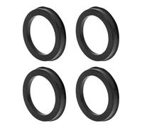 INFINAUTO 72.1mm to 54.1mm Car Wheel Hub Centric Rings Black Polycarbonate Wheels Center Shaft Shock Absorbing Hubrings 4 Pcs