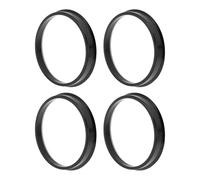 INFINAUTO 72.1mm to 66.1mm Car Wheel Hub Centric Rings Black Polycarbonate Wheels Center Shaft Shock Absorbing Hubrings 4 Pcs
