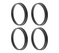 INFINAUTO 72.1mm to 67.1mm Car Wheel Hub Centric Rings Black Polycarbonate Wheels Center Shaft Shock Absorbing Hubrings 4 Pcs
