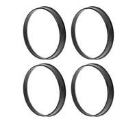 INFINAUTO 73.1mm to 68.1mm Car Wheel Hub Centric Rings Black Polycarbonate Wheels Center Shaft Shock Absorbing Hubrings 4 Pcs