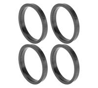 INFINAUTO 75.1mm to 65.1mm Car Wheel Hub Centric Rings Black Polycarbonate Wheels Center Shaft Shock Absorbing Hubrings 4 Pcs