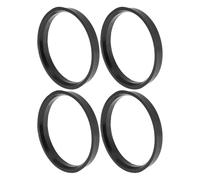 INFINAUTO 76.1mm to 69.6mm Car Wheel Hub Centric Rings Black Polycarbonate Wheels Center Shaft Shock Absorbing Hubrings 4 Pcs