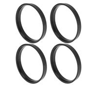 INFINAUTO 76.1mm to 71.1mm Car Wheel Hub Centric Rings Black Polycarbonate Wheels Center Shaft Shock Absorbing Hubrings 4 Pcs