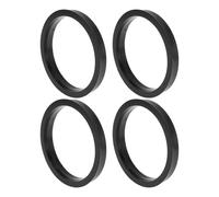 INFINAUTO 78.1mm to 67.1mm Car Wheel Hub Centric Rings Black Polycarbonate Wheels Center Shaft Shock Absorbing Hubrings 4 Pcs