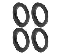 INFINAUTO 79.6mm to 57.1mm Car Wheel Hub Centric Rings Black Polycarbonate Wheels Center Shaft Shock Absorbing Hubrings 4 Pcs