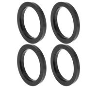 INFINAUTO 82.1mm to 63.4mm Car Wheel Hub Centric Rings Black Polycarbonate Wheels Center Shaft Shock Absorbing Hubrings 4 Pcs
