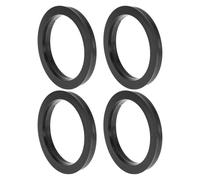 INFINAUTO 82.1mm to 65.1mm Car Wheel Hub Centric Rings Black Polycarbonate Wheels Center Shaft Shock Absorbing Hubrings 4 Pcs